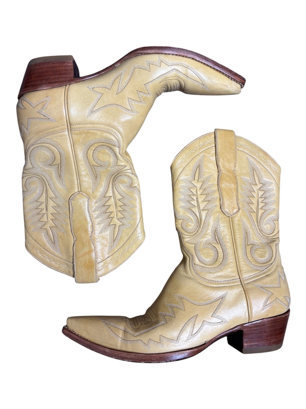 Old Gringo tan short stem cowboy western boots women’s size 7.5